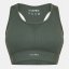 USA Pro UP Seamless Crop Sports Bra Khaki