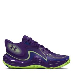 Under Armour Armour Ua Spawn 6 Mid Sos Basketball Trainers Unisex Adults Purple