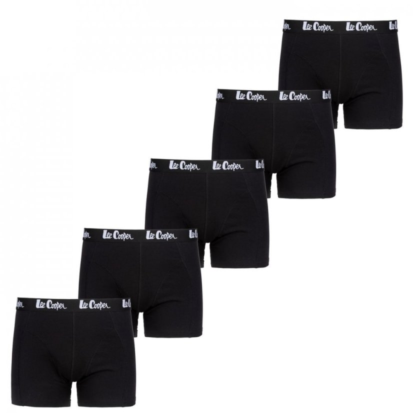 Lee Cooper Essential Boxer Trunk 5-Pack Mens Black