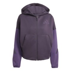 adidas Women's Z.N.E. Full Zip Performance Hoodie Aurora Black