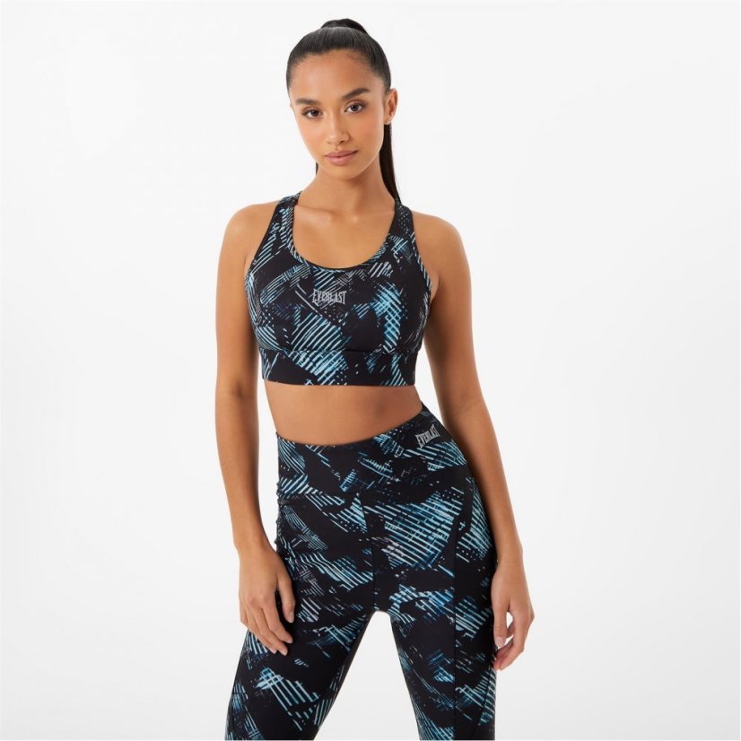 Everlast Medium Support Sports Bra Womens Print