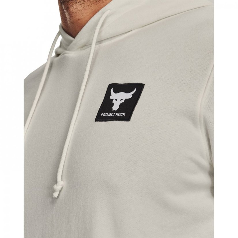 Under Armour Project Rock Terry Hoodie Ivory/Black