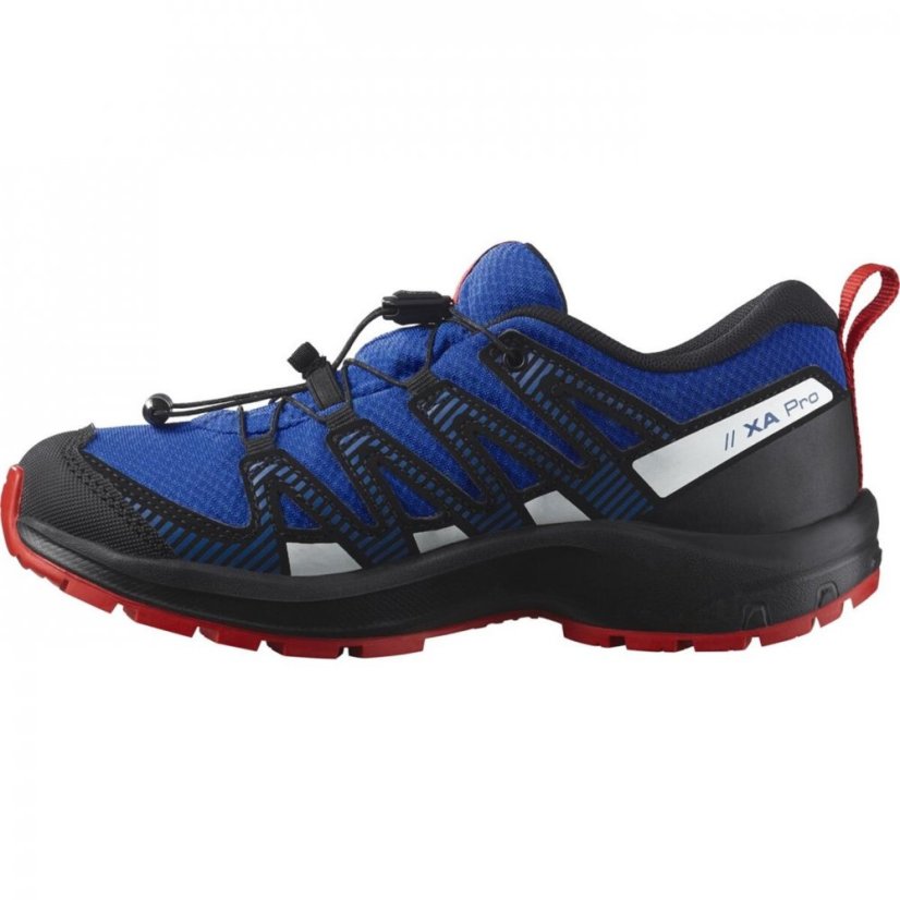 Salomon XA Pro V8 Waterproof Trail Running Shoe Juniors Lapis Blue/Blk