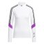 adidas Women's Mock Long Sleeve Performance Polo Shirt White