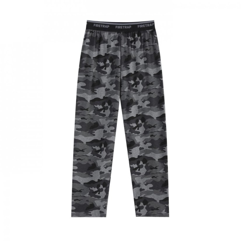 Firetrap Long Sleeve Pyjama Set Junior Boys Black Camo