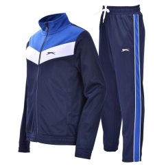 Slazenger Comfort Fit Junior Tracksuit Nvy/Wht/Royal