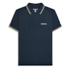 Lambretta Twin Tipped Polo Navy Cinder