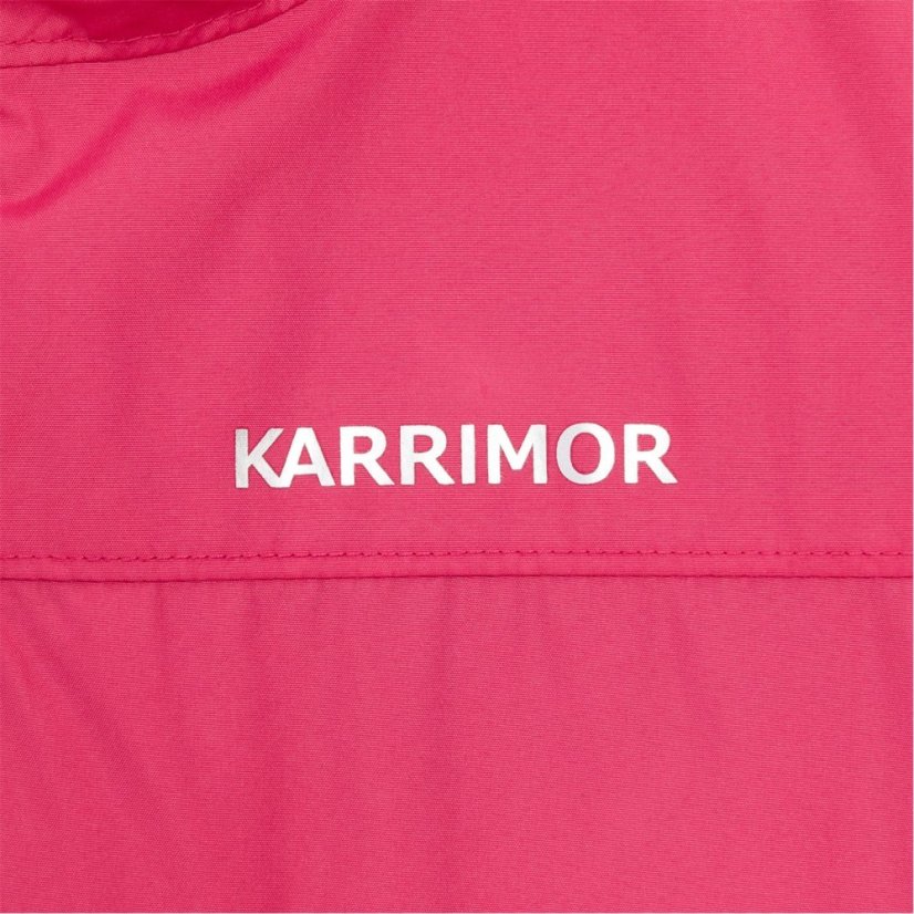 Karrimor Kids' Teddy Faux Fur Windproof Long Sleeve 3 in 1 Jacket Pink/Black