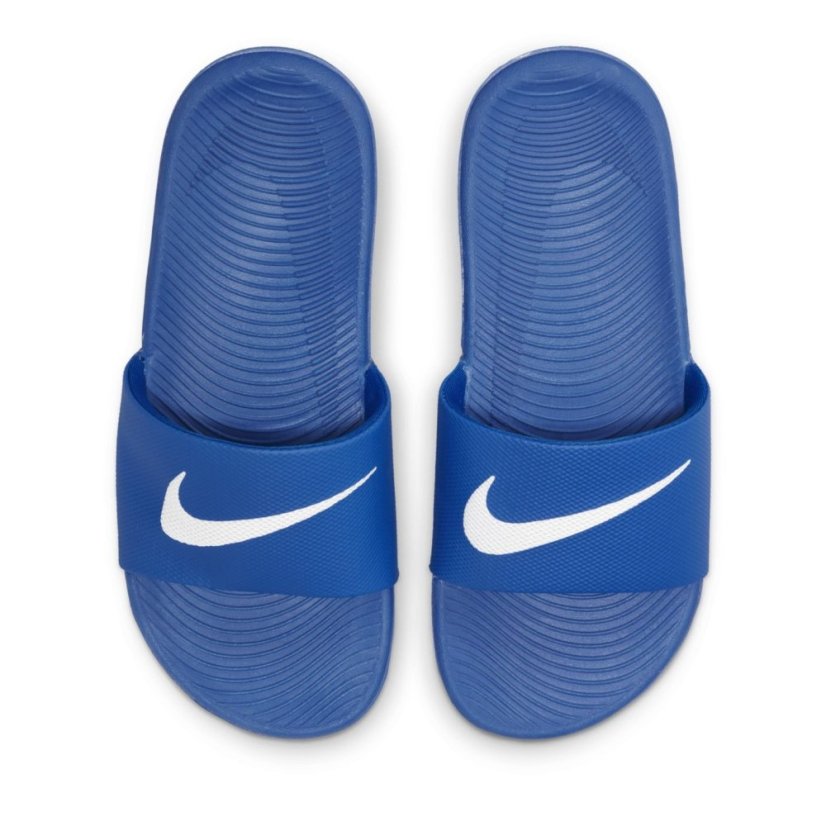 Nike Kawa Junior Slides Blue/White