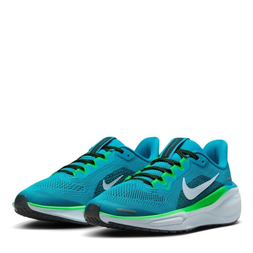 Nike Air Zoom Pegasus 41 Road Running Shoes Juniors Blue/Grey