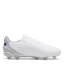 Puma King Match Childrens Firm Ground Football Boots White/Blue/Grey