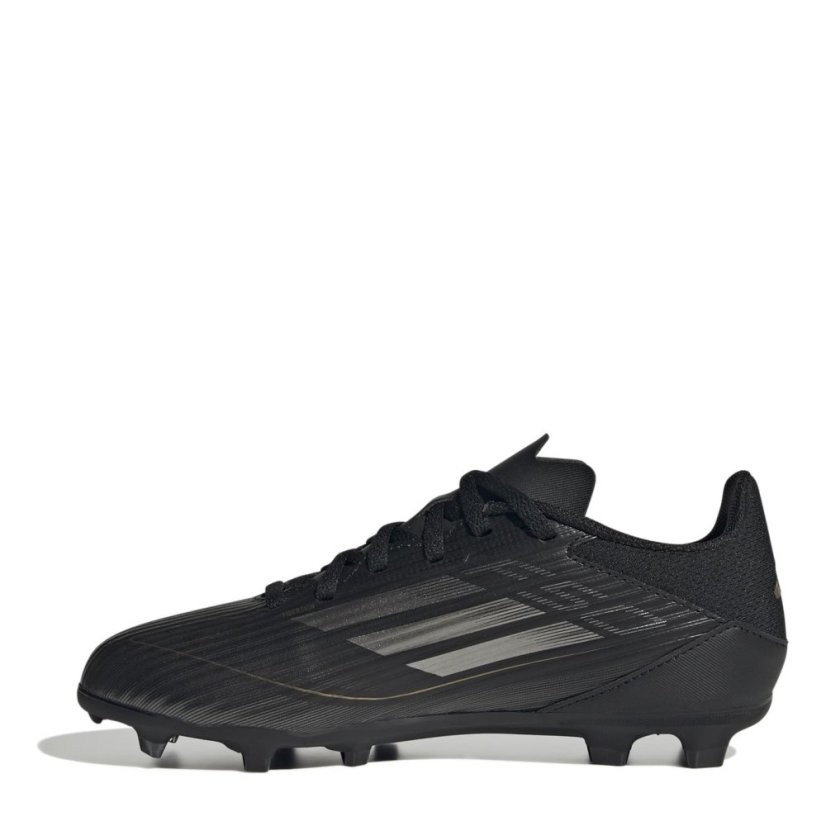 adidas F50 League Junior Firm Ground Football Boots Black/Silver