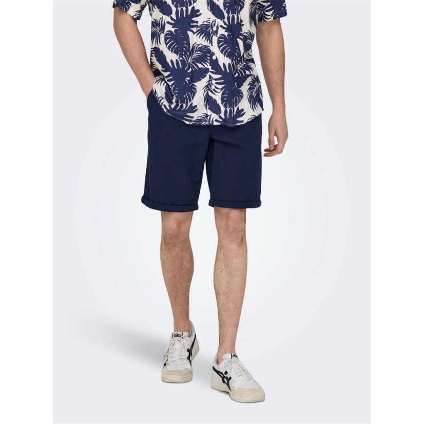 Only Men's Chino Shorts Dark Navy