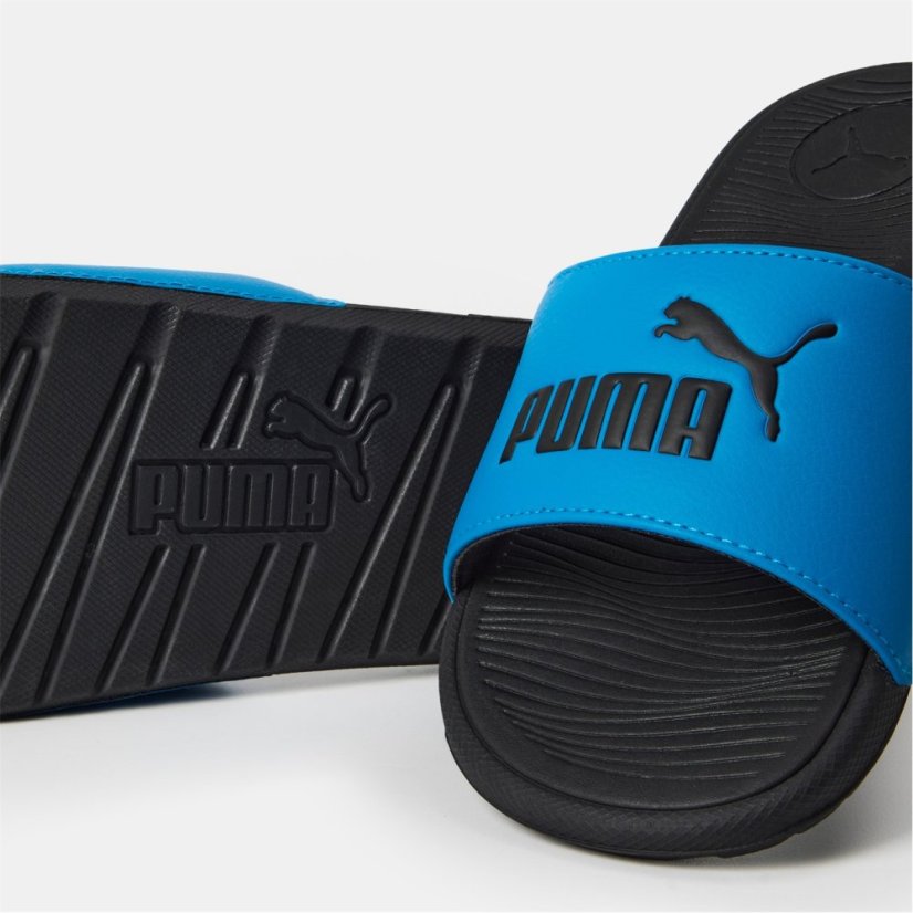 Puma Unisex Kids' Cool Cat Pool Sliders Blue/Black