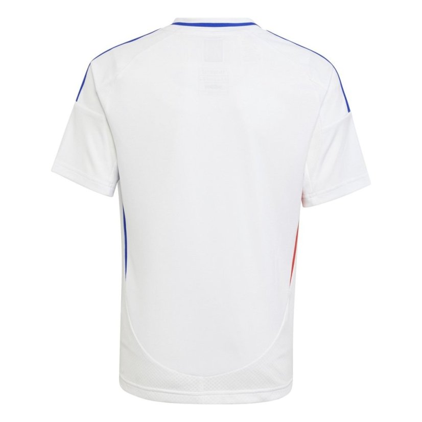 adidas Olympique Lyonnais Home Shirt 2024 2025 Juniors White