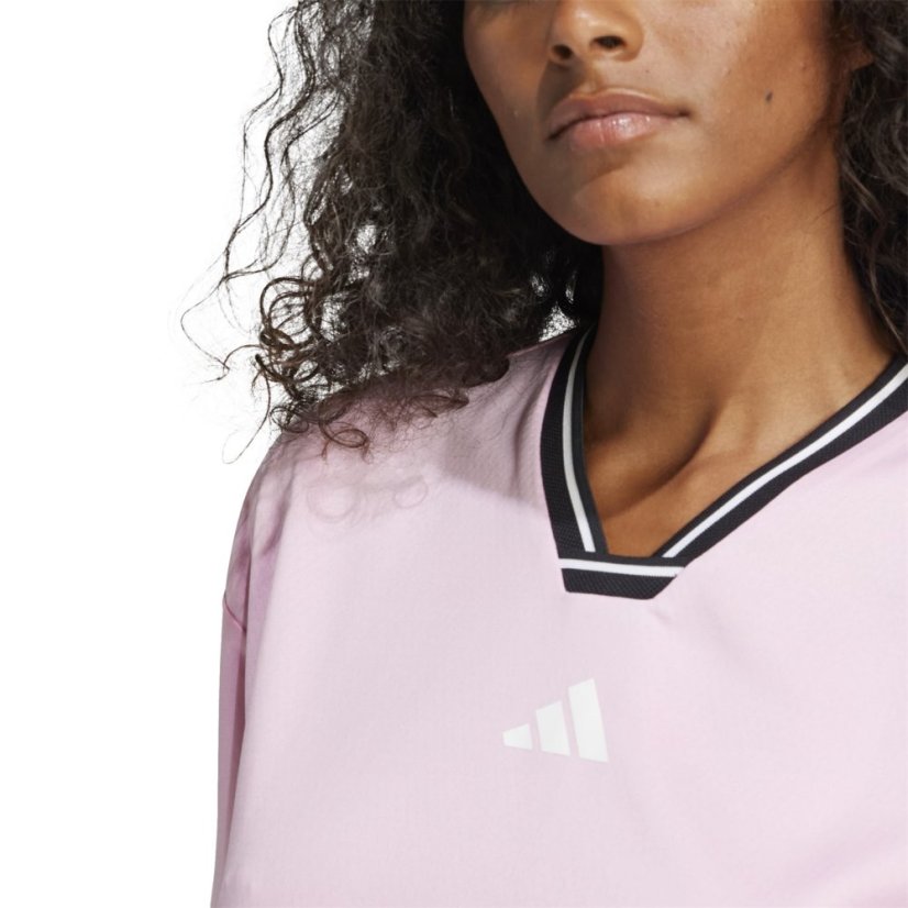 adidas Tiro Cut 3-Stripes Colorblock Boyfriend T-Shirt True Pink