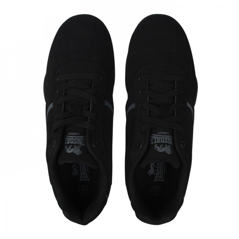 Lonsdale Camden Mens Trainers Black/Black