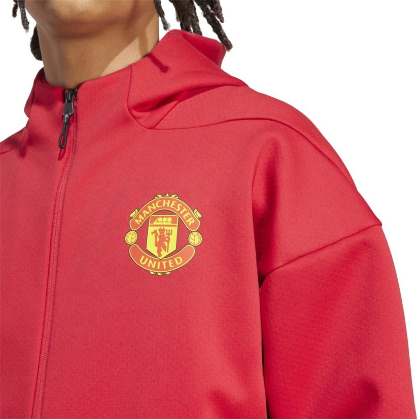 adidas Manchester United Anthem Jacket 2025 2026 Mens Red