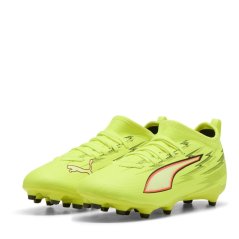 Puma Childrens PUMA Ultra 5 Match Firm Ground Football Boots Yellow/Black