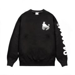 Money Sig Line Fleece Crew Black