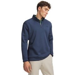 Under Armour Men's Sweater Fleece Quarter Zip Pullover Academy Blue