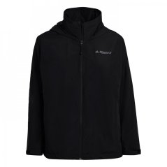 adidas Terrex Multi RAIN.RDY Two-Layer Rain Jacket (Plus Black