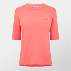 Columbia Women's Sun Trek Short-Sleeve Performance T-Shirt Alpenglow