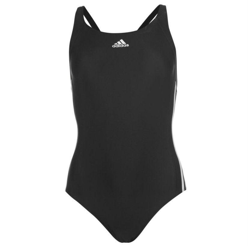 adidas SH3.RO Classic 3-Stripes Swimsuit Womens Black/White