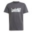 adidas Logo T Shirt Junior Grey5/Blk/Wht