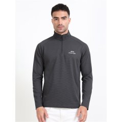 Slazenger Hybrid Quarter Zip Sweatshirt - Mens Grey
