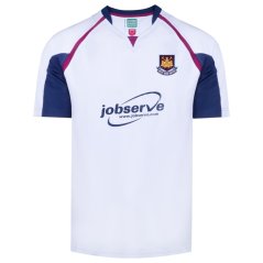 Score Draw West Ham United Retro Away Shirt 2006 Adults White/Blue