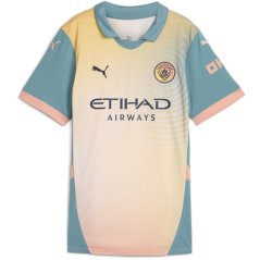 Puma Manchester City FC Fourth Shirt 2024 2025 Womens Blue/Pink