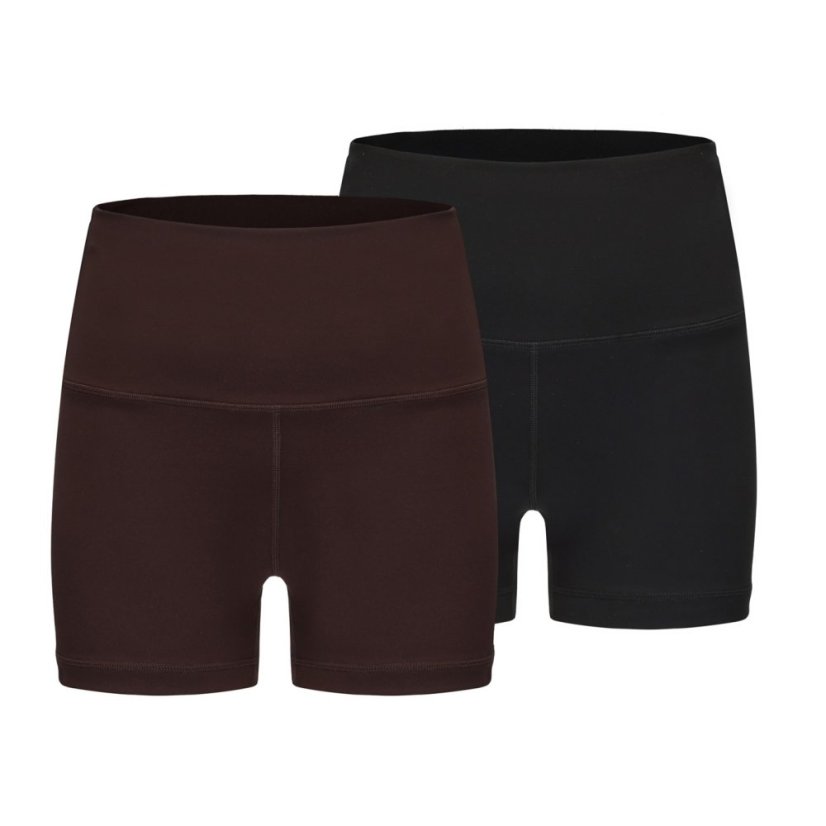 Slazenger Booty Shorts Womens Chocolate/Black