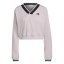 adidas Cropped V-Neck Sweatshirt Almost Pink