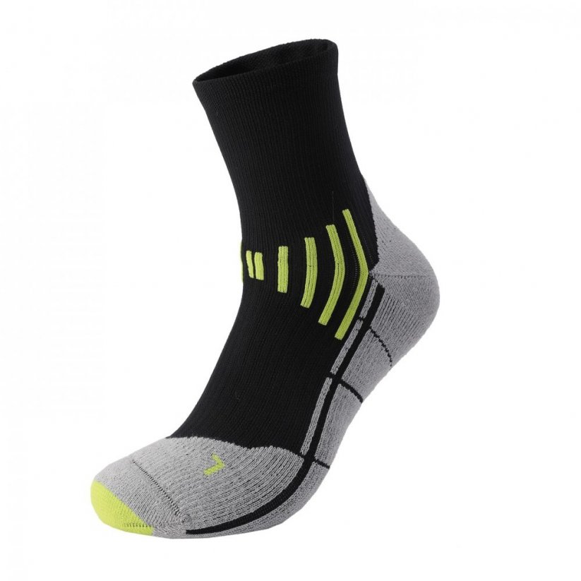 Karrimor Marathon Running Socks Mens Black/Lime/Grey