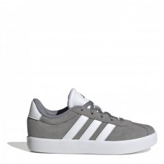 adidas VL Court 3.0 Shoes Junior Boys Grey/White