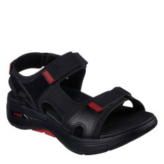 Skechers Men's Flat Sandals Black/Red