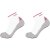 Salomon Ultra Quarter 2 Pack Running Socks Womens White/Pink