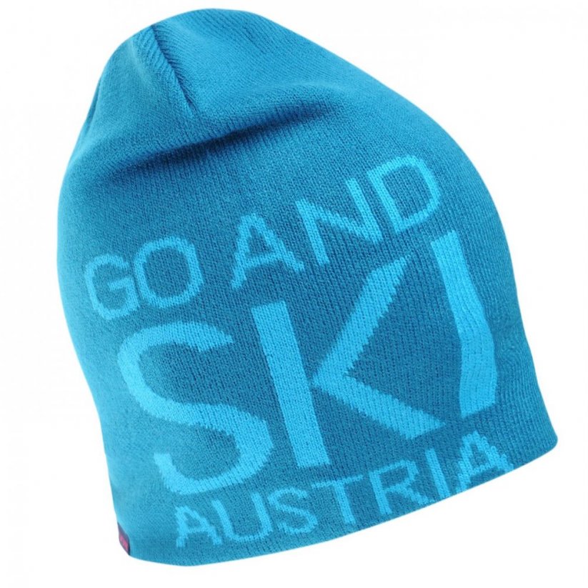 no name Austria Go And Ski Beanie Hat Blue