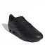 adidas Goletto Firm Ground Football Boots Juniors Black/Black