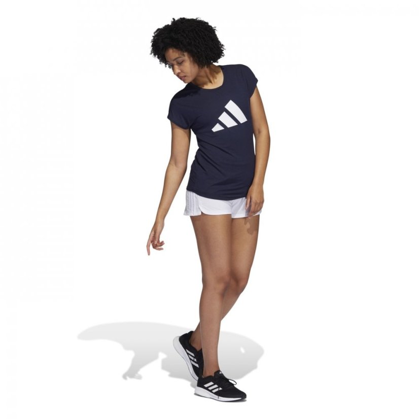 adidas 3-Stripes Training dámske tričko Running Top Legink/White - Veľkosť: 8 (XS)