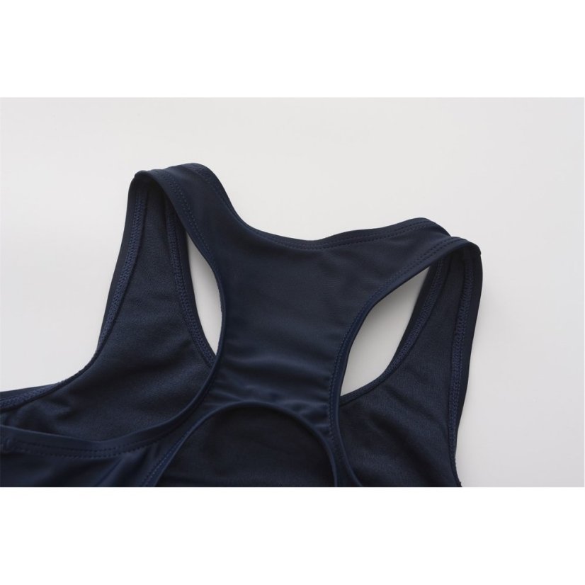 Slazenger LYCRA® XTRA LIFE™ Boyleg Swimming Suit Junior Girls Navy