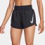 Nike One Swoosh Women's Dri-FIT Running Mid-Rise Brief-Lined Shorts Black