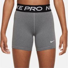 Nike Pro Shorts Junior Girls Heather/White