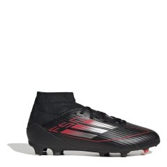 adidas F50 League Childrens Firm Ground Football Boots Black/Iron/Red