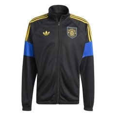 adidas Manchester United LFSTLR Tracksuit Top Mens Black