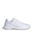 adidas Men's Gamecourt Tennis Shoes White/Mtte Slvr