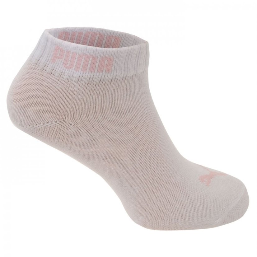 Puma Girls Quarter Socks 3 Pack Pink