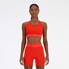 New Balance Sleek Medium Support Sports Bra Red