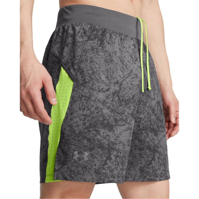 Under Armour Men's Launch Pro Printed Performance Running Shorts Rock/Green